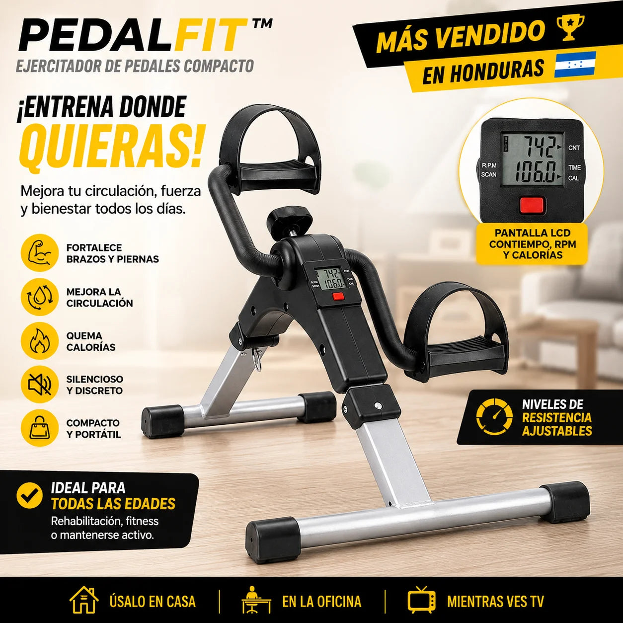 🚴 PedalFit™ | ¡Muévete Sin Salir de Casa!