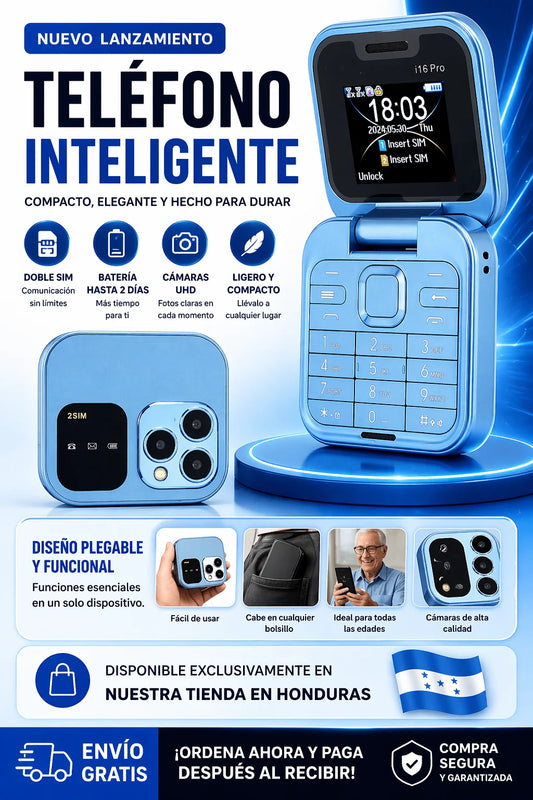 teléfono inteligente i16 pro-flip