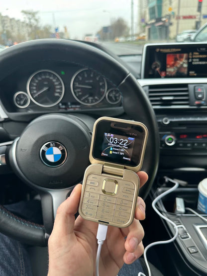 Mini Teléfono i16 Pro Flip Doble SIM
